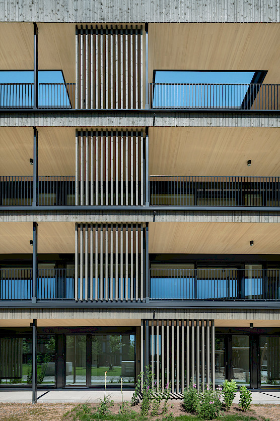 Quartier résidentiel NaturELLA : balcons extérieurs