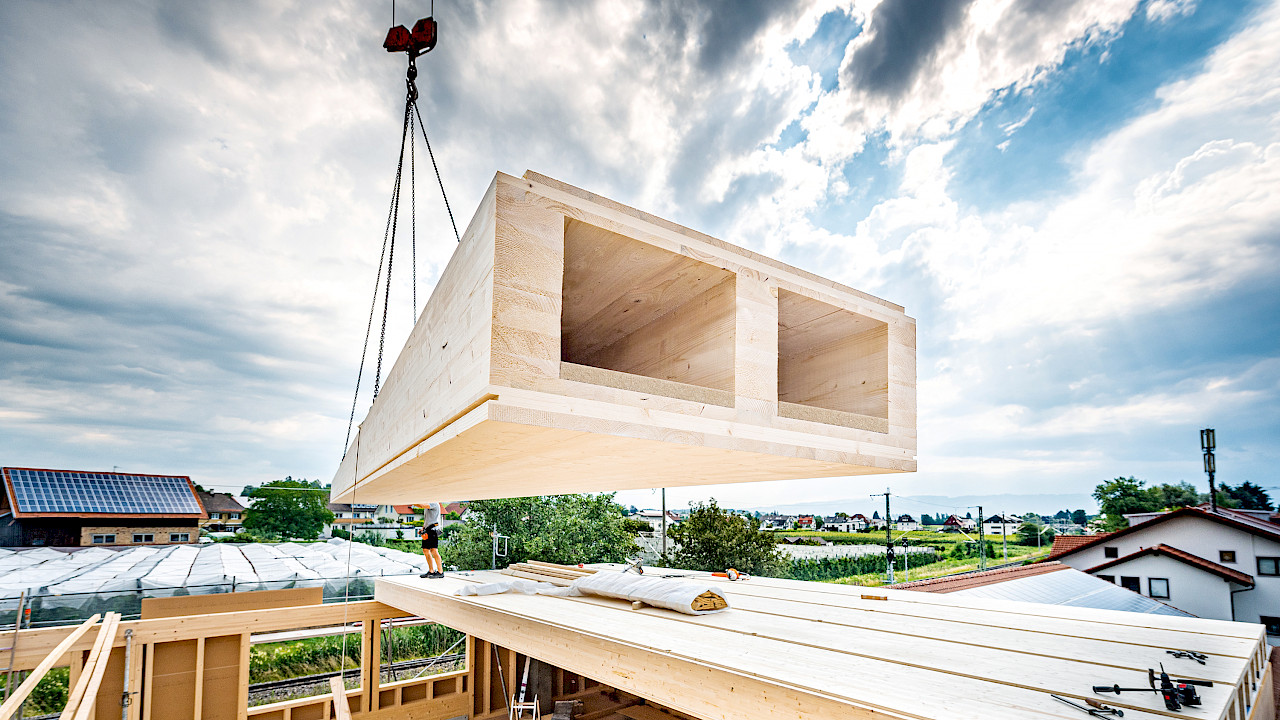 Construction en bois à plusieurs étages