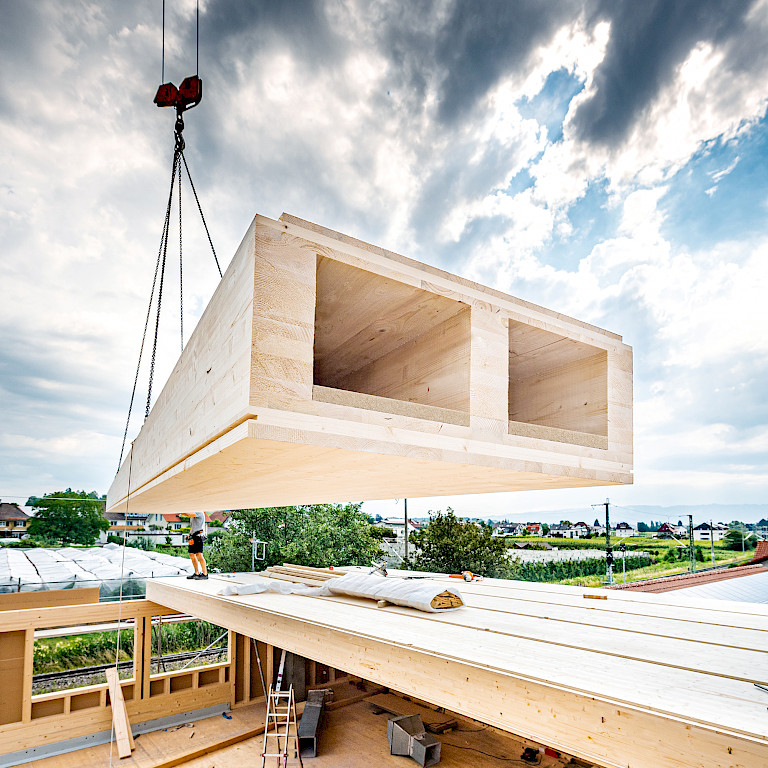 Construction en bois à plusieurs étages